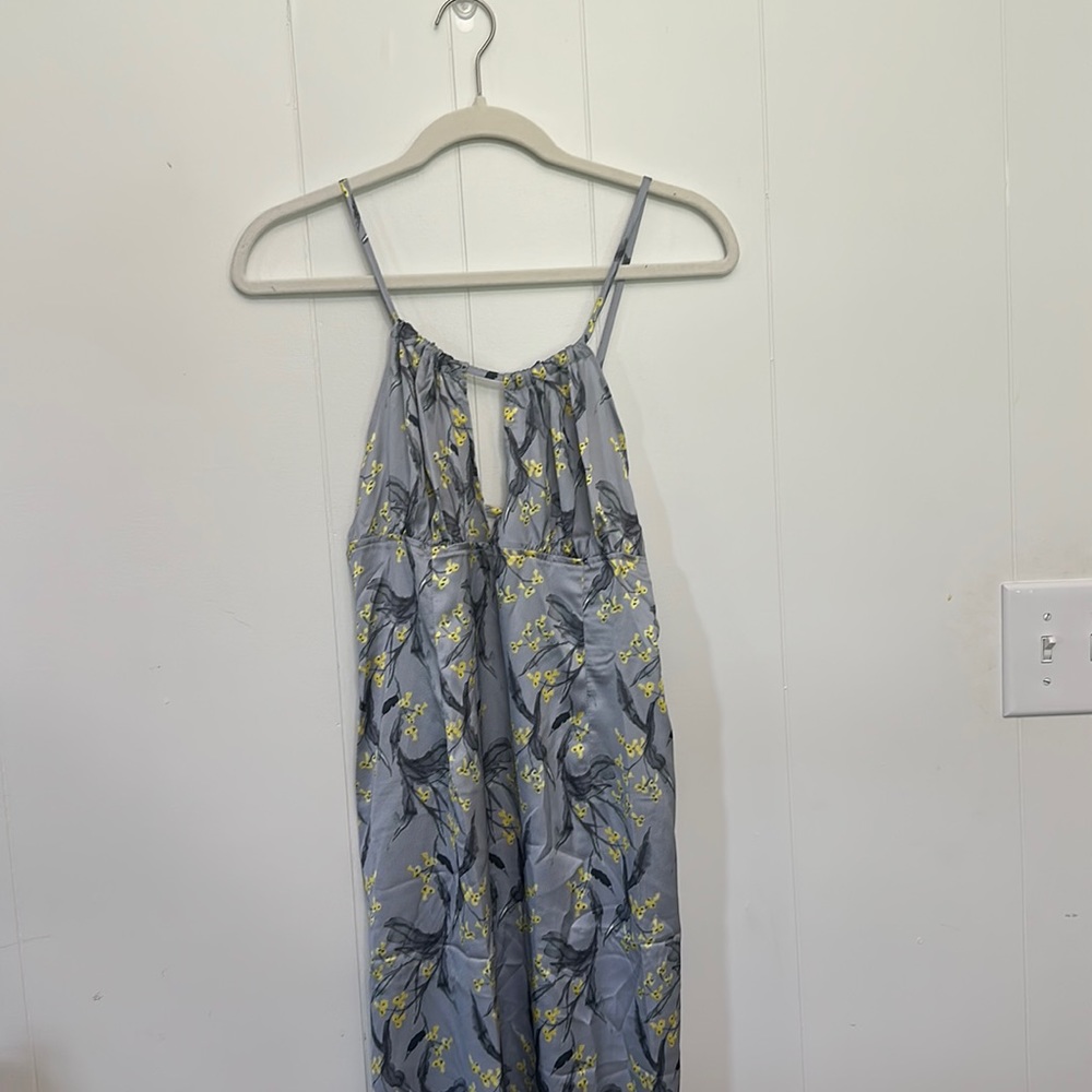Long summer dress , cupshe silver and yellow , stappy